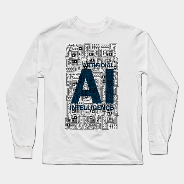 Artificial Intelligence - AI Long Sleeve T-Shirt by Bohnenkern